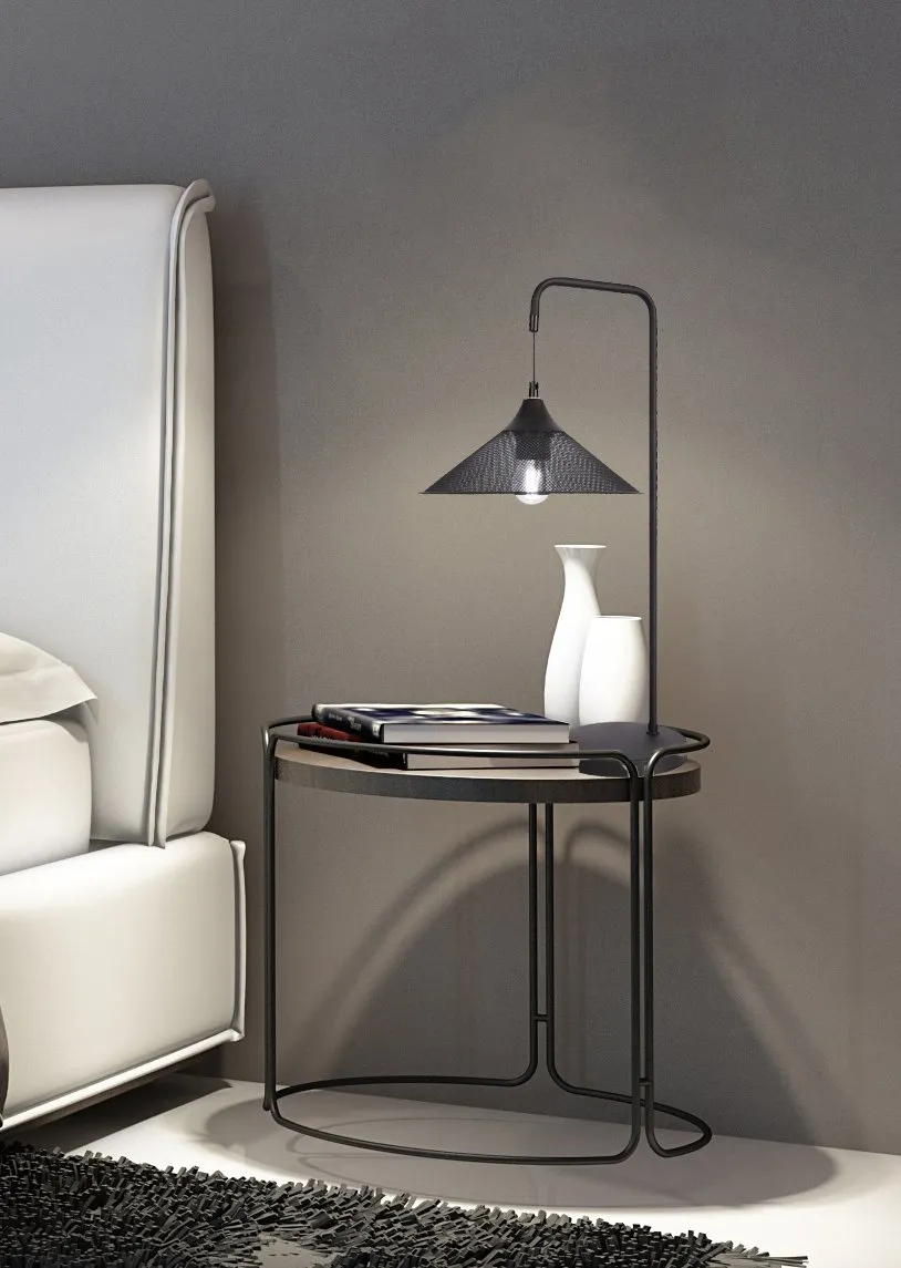 LAMPA STOŁOWA KIRUNA 1 CZARNY 55x25x30 - obrazek 2