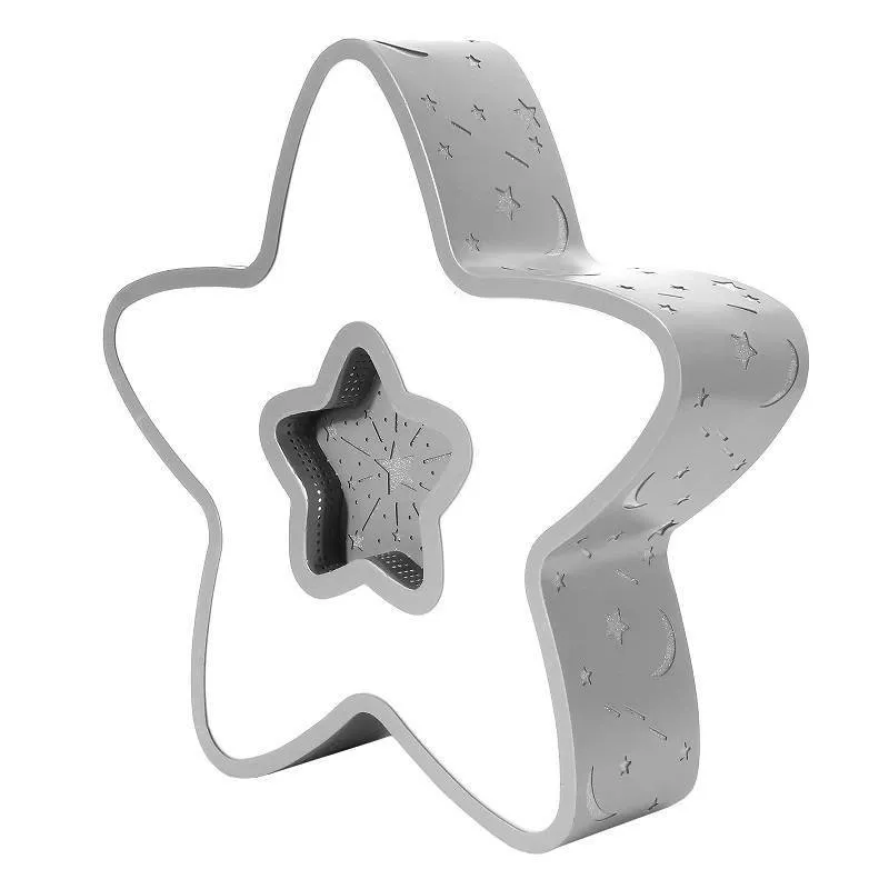 LAMPA DZIECIĘCA LED SUFIT SZARA GWIAZDKA 28W + PILOT - obrazek 3
