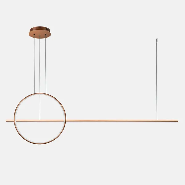 Lampa wisząca Linea No.2 40cm 3k miedziana