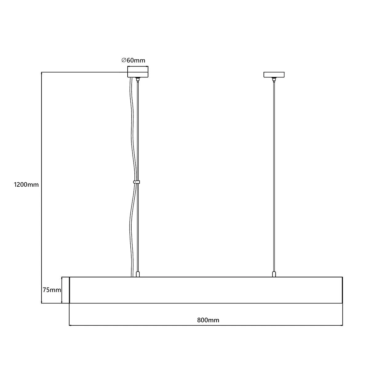 Lampa wisząca Luci M czarna Tuya LED CCT - obrazek 7