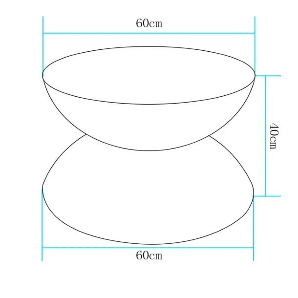 Stolik ogrodowy PARTY LED RGBW 16 kolorów 60 cm - obrazek 5