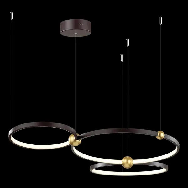 Ledowa Lampa wisząca Aurora No.3 50cm 3k czarna