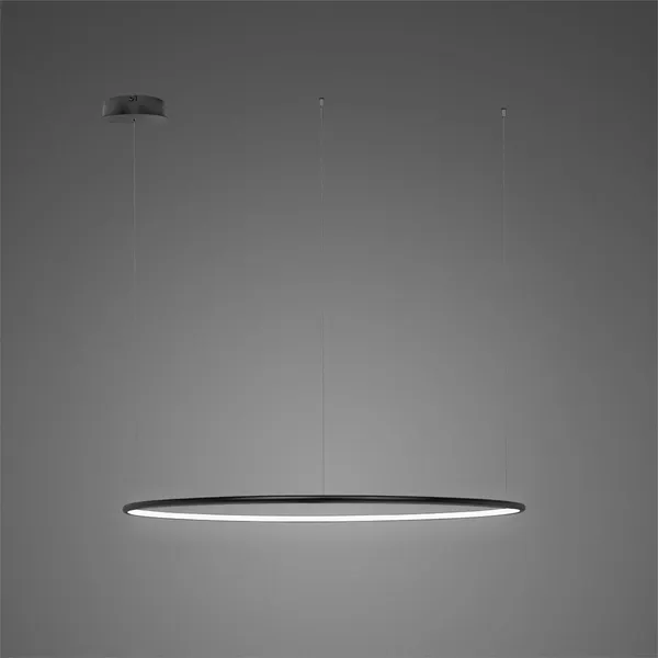 Lampa wisząca Ledowe Okręgi No.1 CO 80cm 3k czarna