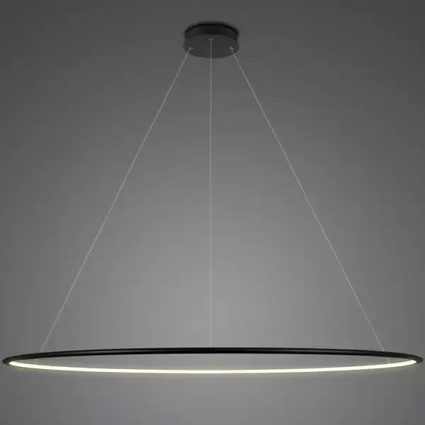 Lampa wisząca Ledowe Okręgi No.1 230cm 3k czarna ściemnialna