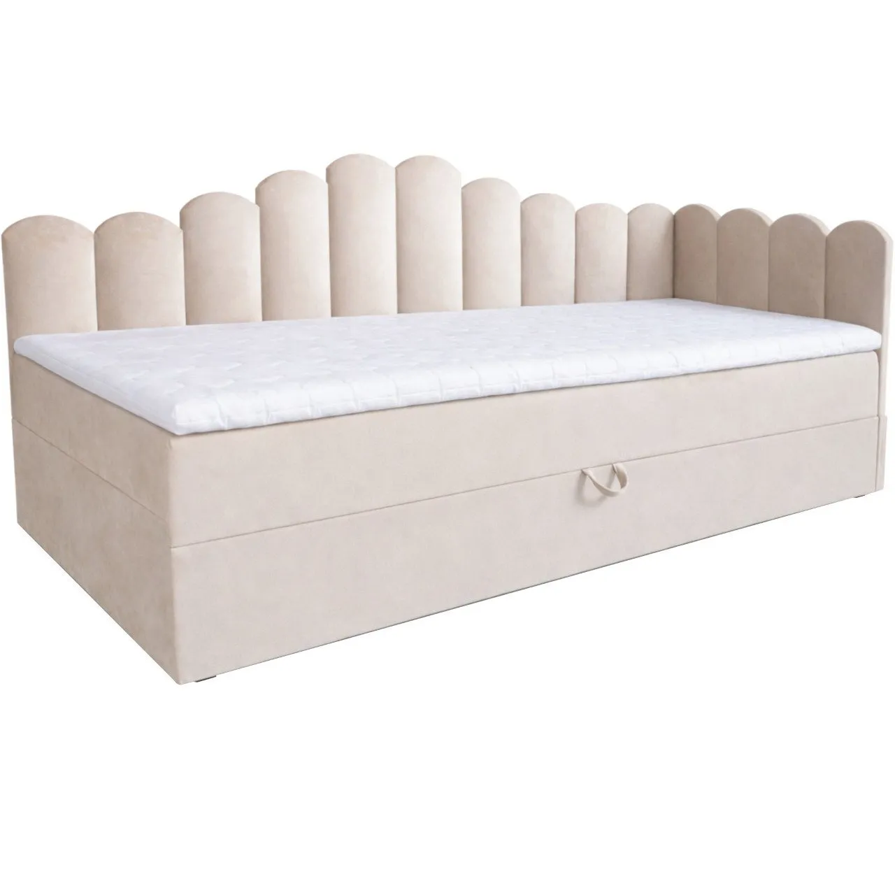 Łóżko dziecięce tapicerowane 80x200 NELA royal 102 prawe