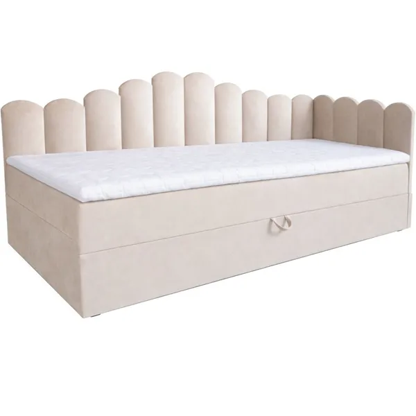 Łóżko dziecięce tapicerowane 80x200 NELA royal 102 prawe