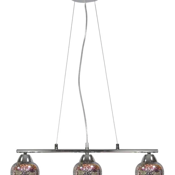 SIRIUS LAMPA WISZĄCA 3X60W E27 CHROM 3D