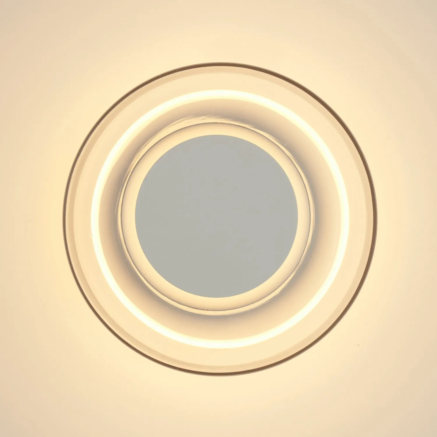 Lampa ścienna DONUT 18 – LED, szkło transparentne, biały środek - obrazek 8