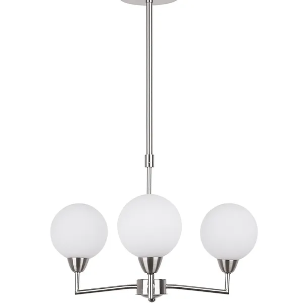Logos lampa wisząca satynowy 3x25w g9 klosz biały