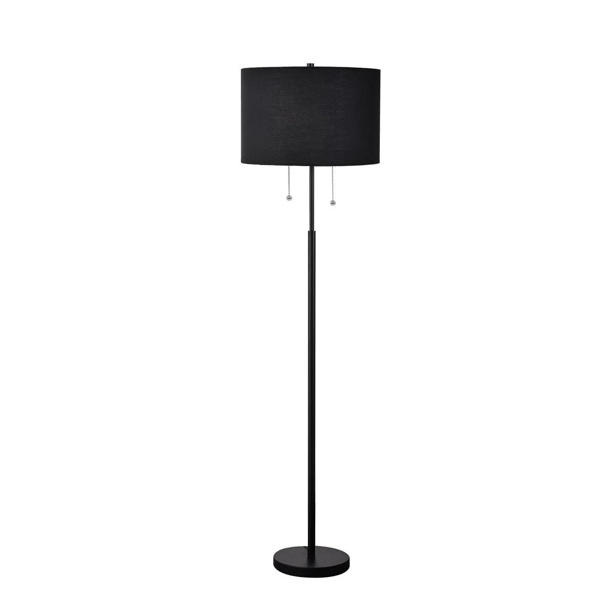 Lampa podłogowa Fogo czarna 2xE27 - obrazek 2