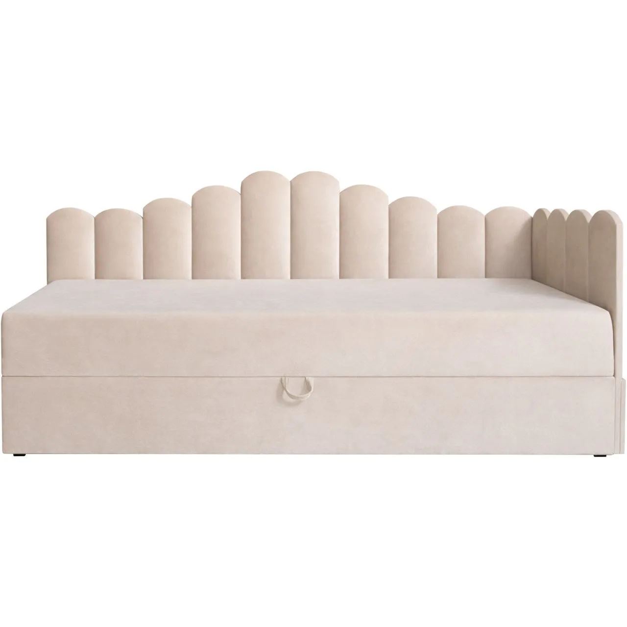 Łóżko dziecięce tapicerowane 80x200 NELA royal 102 prawe - obrazek 2