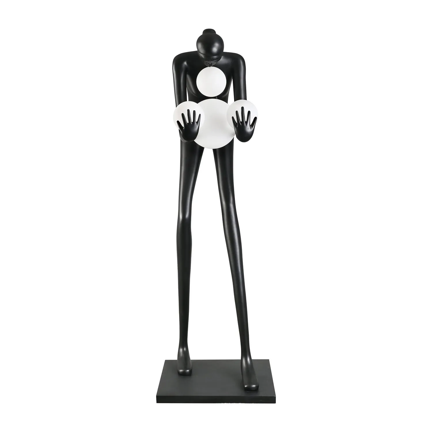 Lampa podłogowa WOMAN-2 BLACK czarna 190 cm - obrazek 2