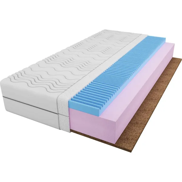 Materac piankowy + kokos 160x200 CYRIL BLANC