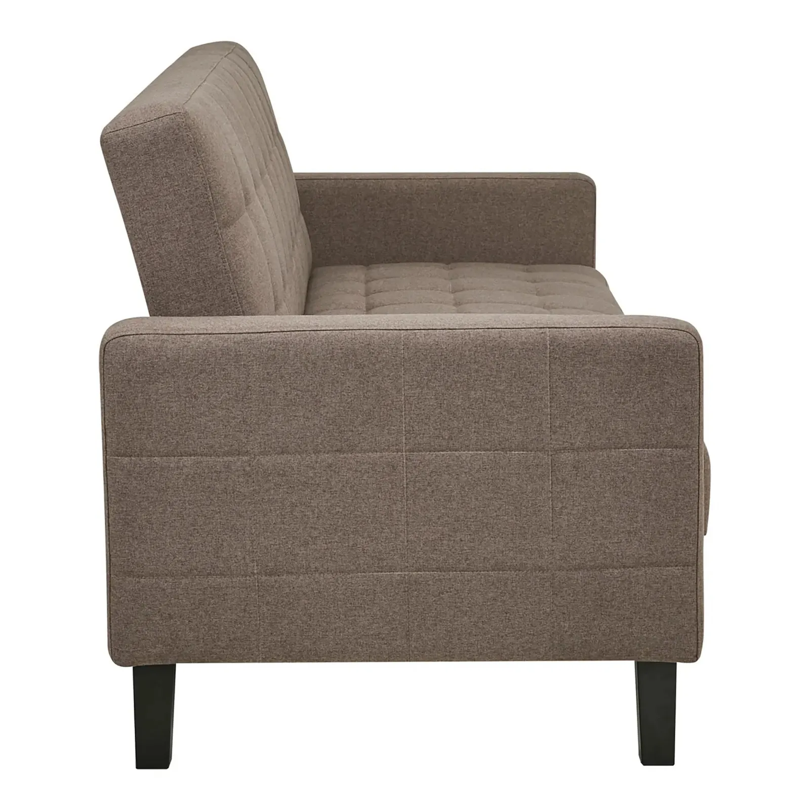Sofa rozkładana Milton brązowa/ czarne nogi - obrazek 5