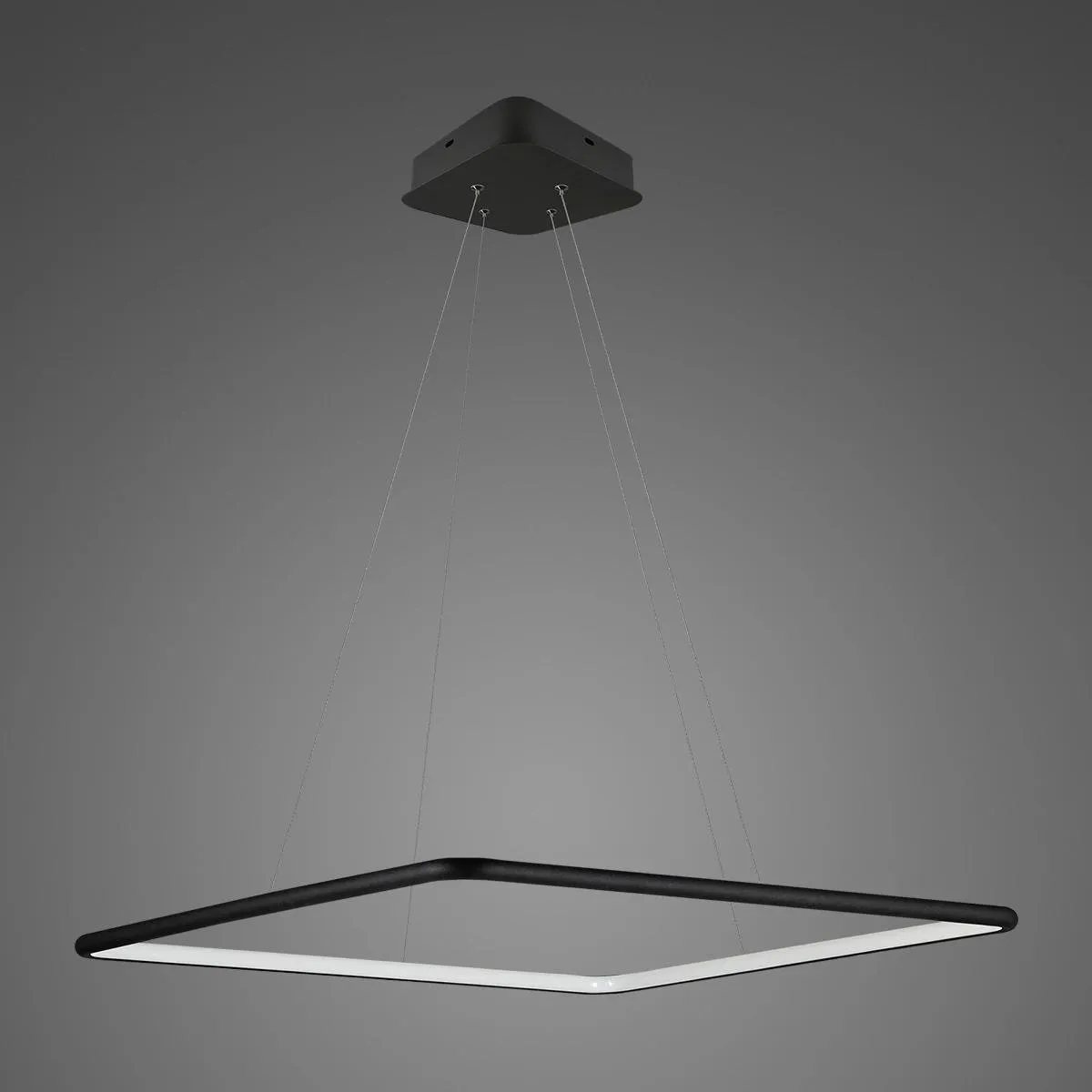 Lampa wisząca Ledowe Kwadraty No.1 40 3k czarna ściemnialna