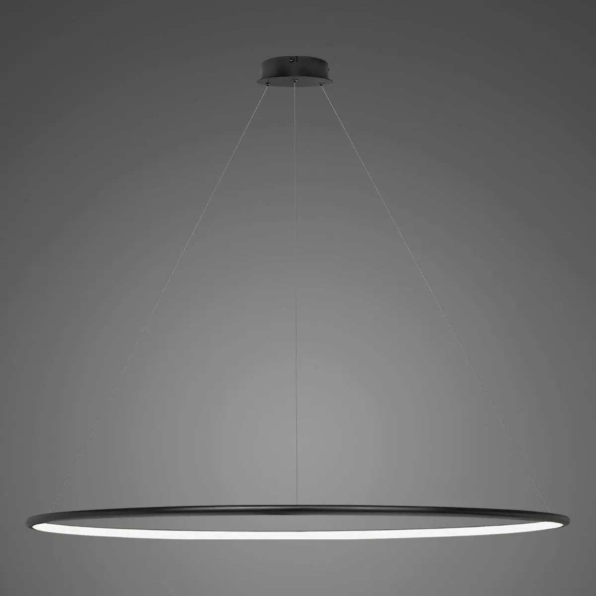 Lampa wisząca Ledowe Okręgi No.1 180cm 3k czarna Dali