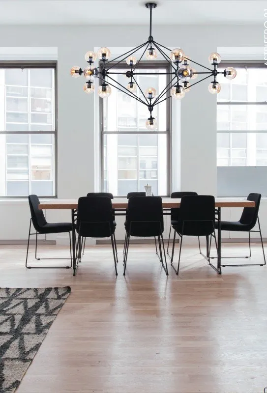 Lampa wisząca ASTRIFERO-15, 110cm - transparentno czarna - obrazek 9