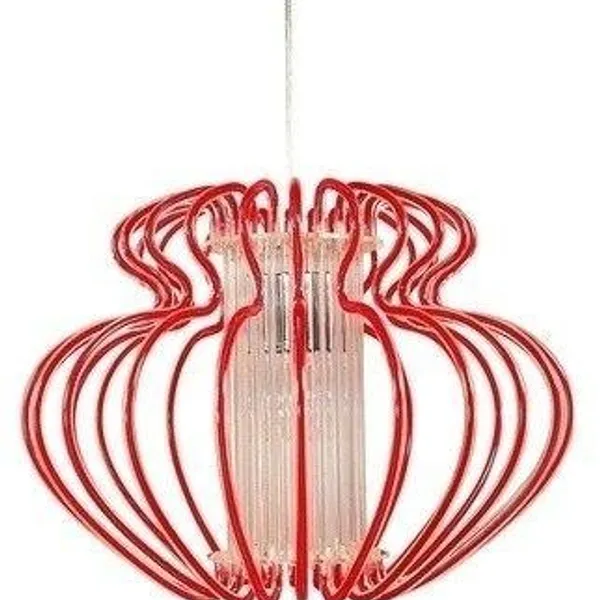 IMPERIA LAMPA WISZĄCA 1X60W E27 450X330 MAŁA CZERWONA PROMOCJA