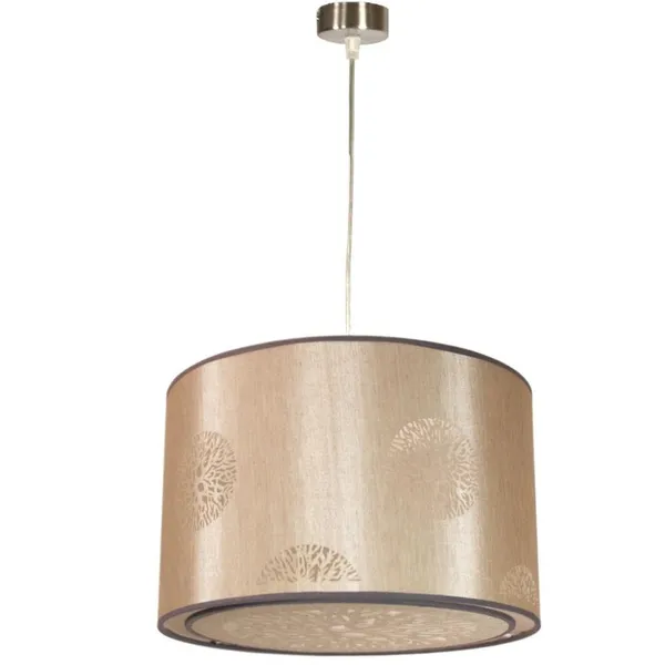 PERLA LAMPA WISZĄCA 40X40X25 1X60W E27 BEŻ (LINKA 85-10608)