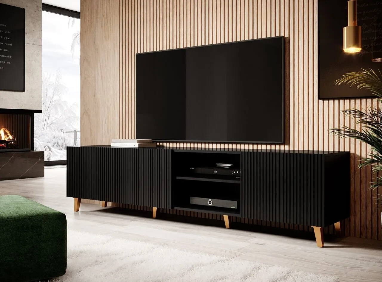 Komoda RTV FASO 200 czarna - obrazek 4