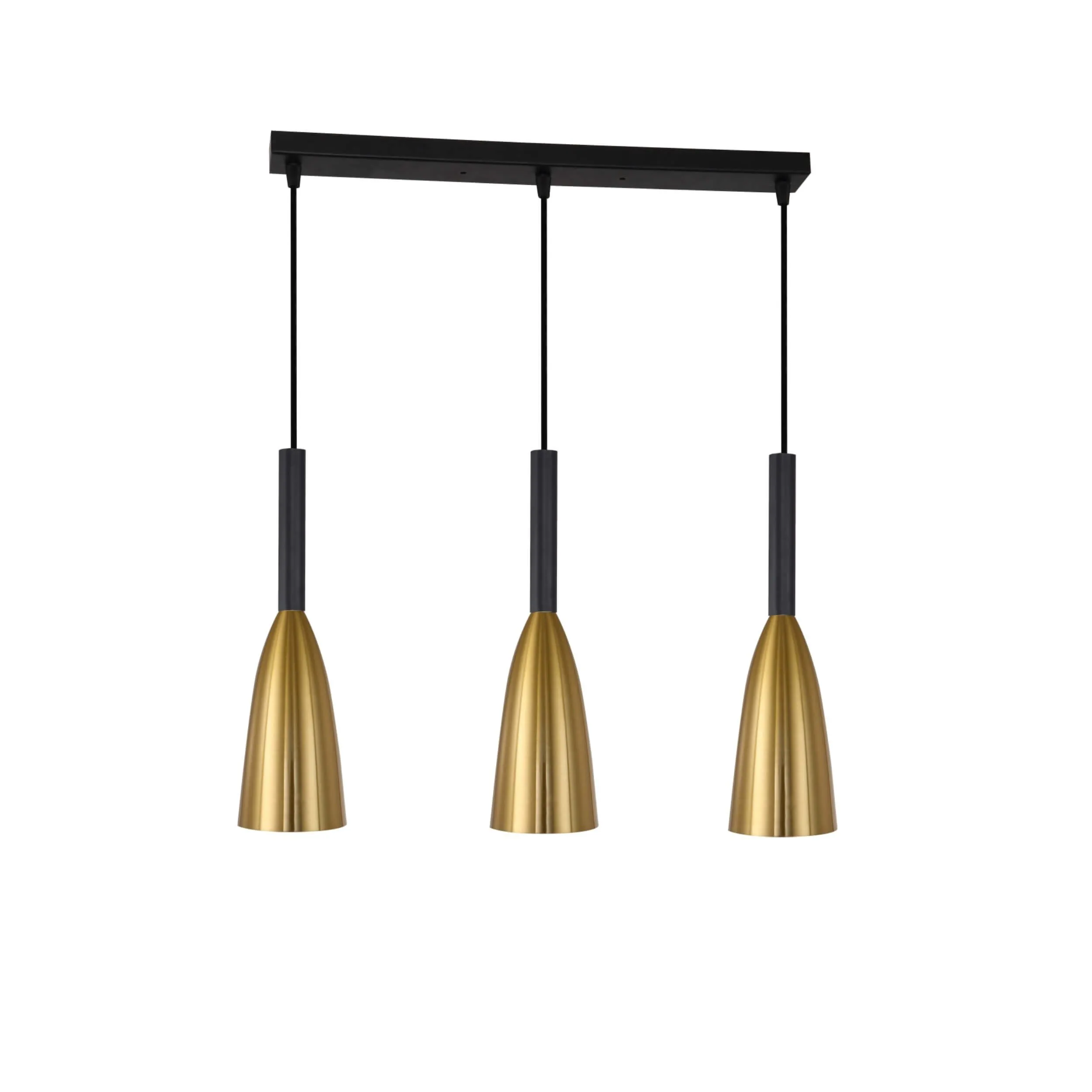 Lampa wisząca Solin 3 złota 3xE27