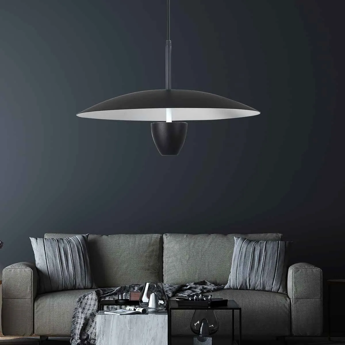 Lampa wisząca Ufo L czarna LED CCT - obrazek 2