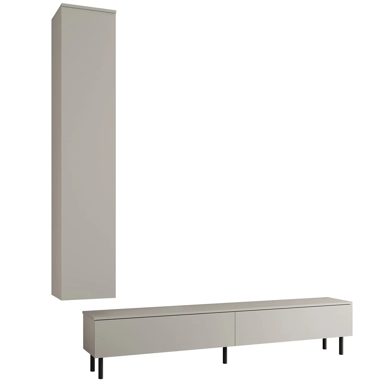 Kaszmirowa meblościanka FIGO 5 z komodą RTV 200 cm - obrazek 4
