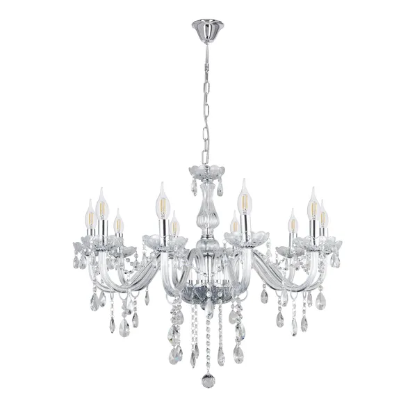 Cristallo lampa wisząca chromowy 10x40W E14 transparentny