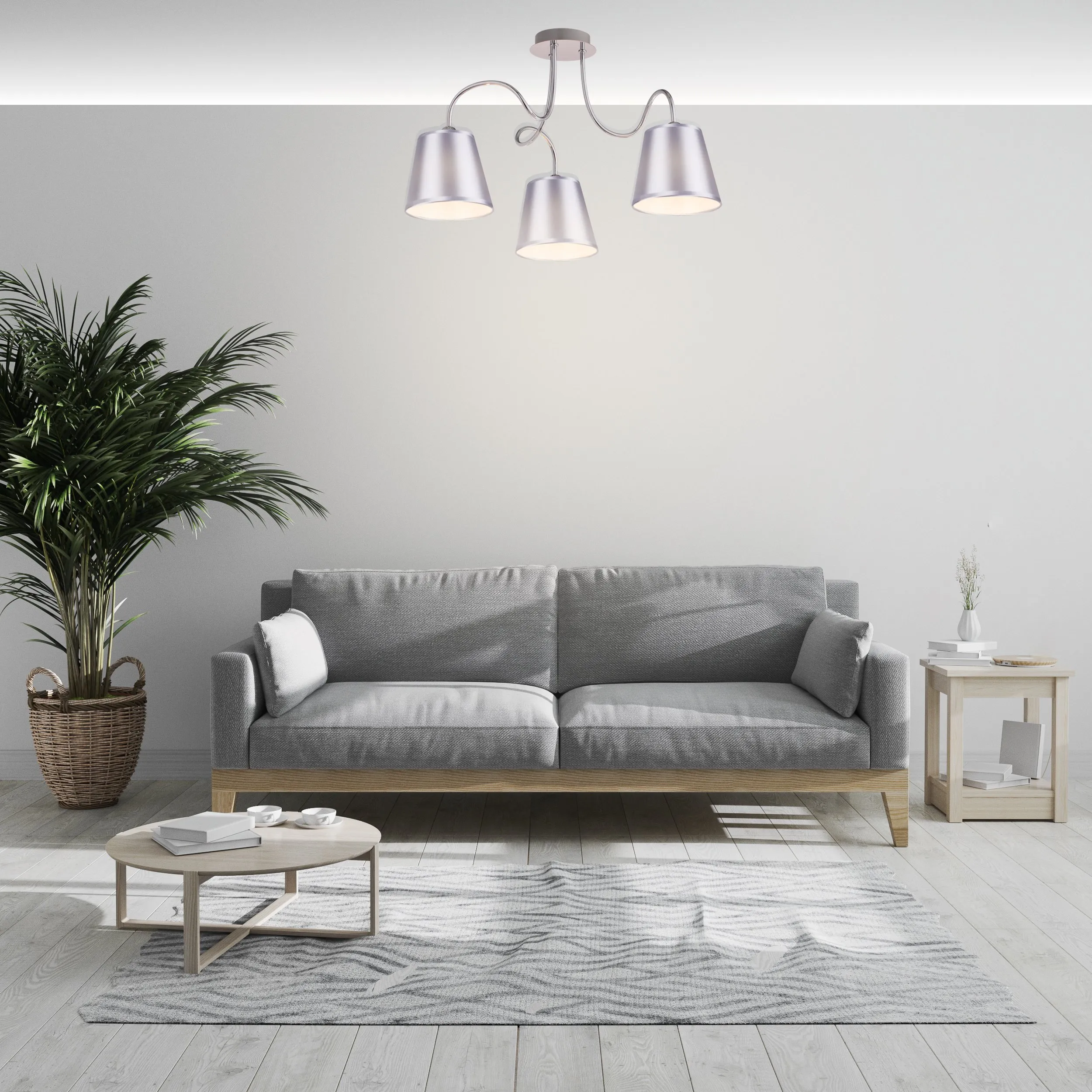 LUK LAMPA WISZĄCA 3X40W E14 CHROM - obrazek 2