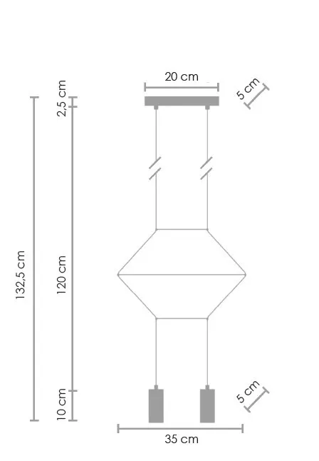 Lampa wisząca LINEA-2 czarna 35 cm - obrazek 9