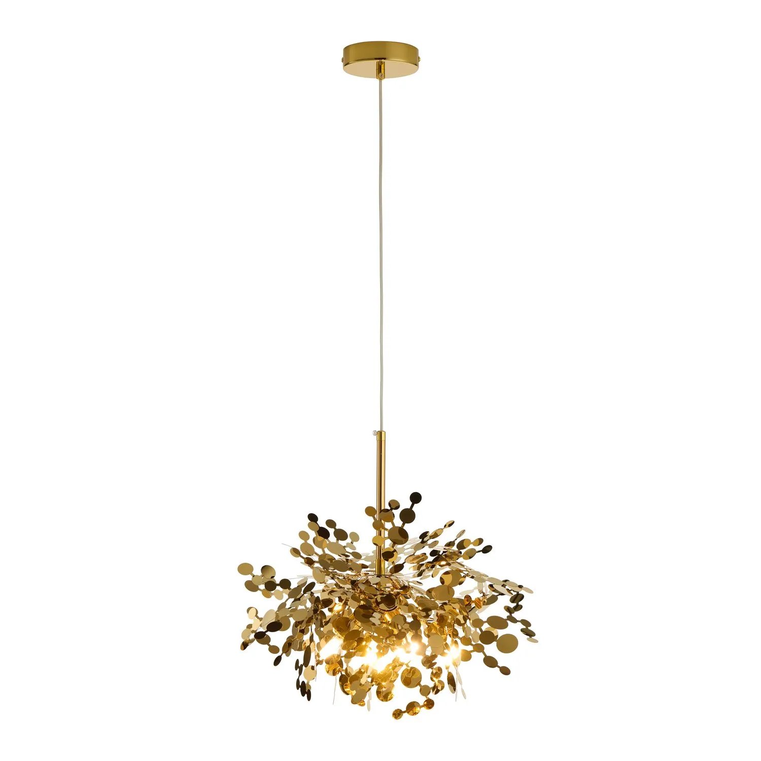 Lampa wisząca MONETTI 40 cm - złota, dekoracyjna - obrazek 3