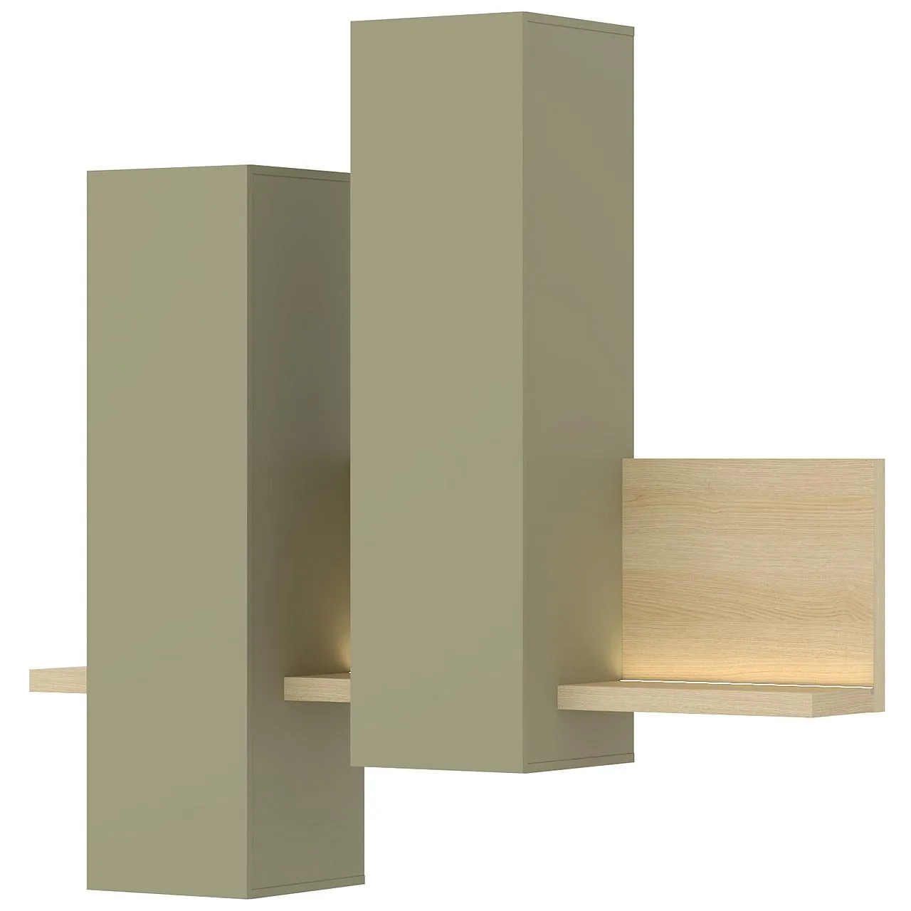 Witryna wisząca TABO BT04 dąb lindberg / eukaliptus