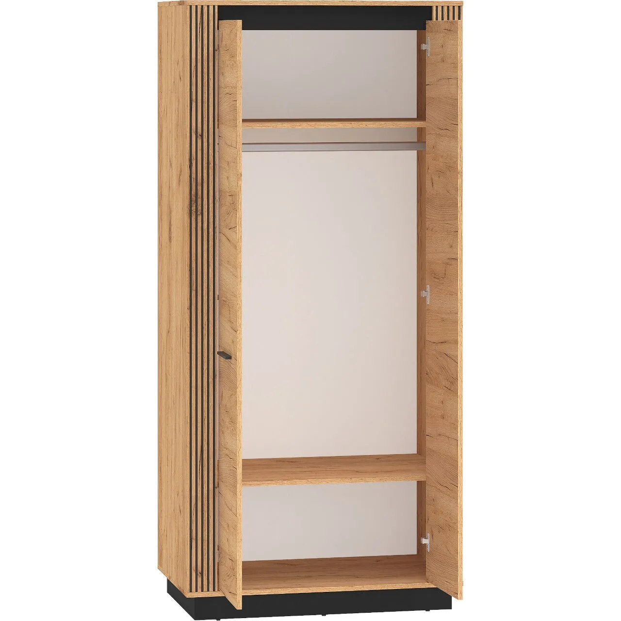 Szafa URSA 03 dąb craft złoty + czarny - obrazek 3