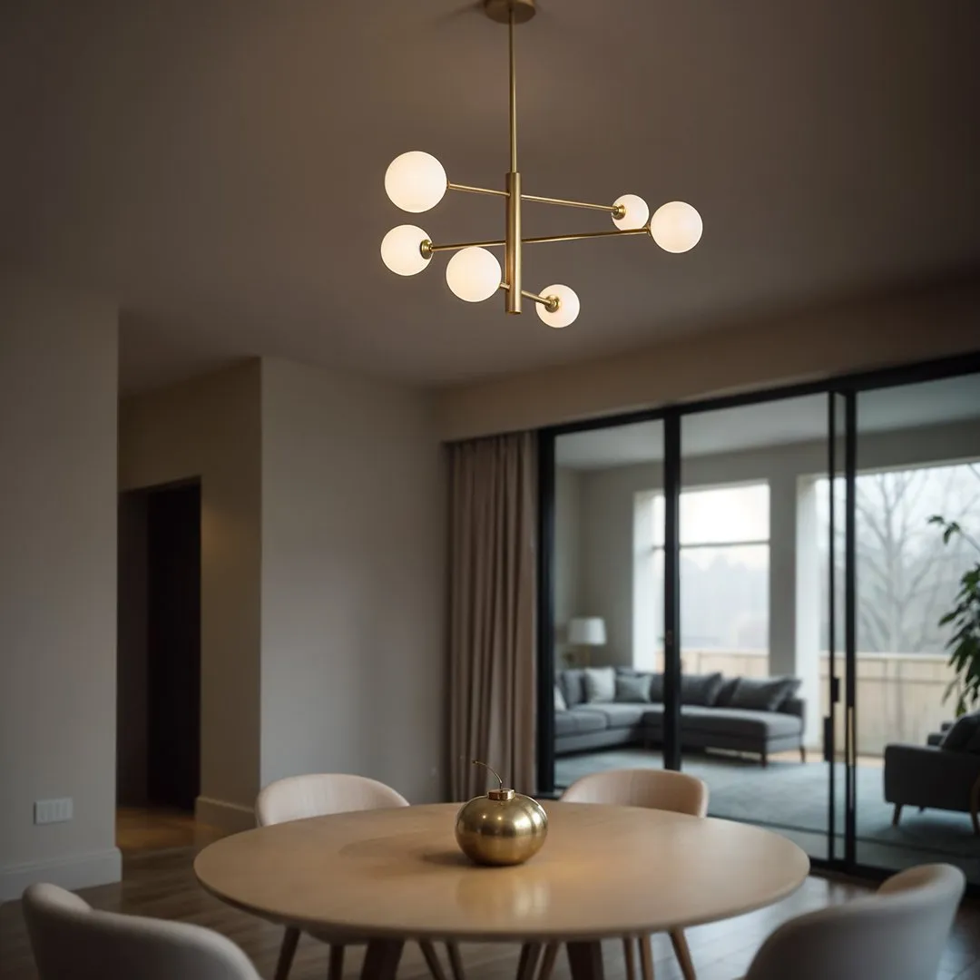 Lampa Dekoracyjna AM201 6xG9 Złota GARDA - obrazek 2