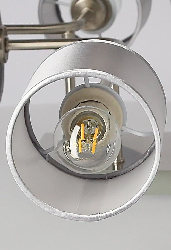 SAX LAMPA SUFITOWA 6X40W E14 SATYNA - obrazek 2