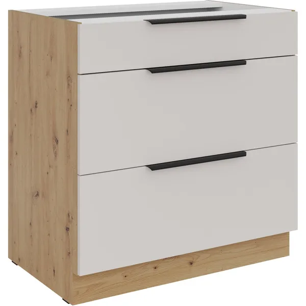Szafka z szufladami 80 IBARA 04 dąb artisan / kaszmir