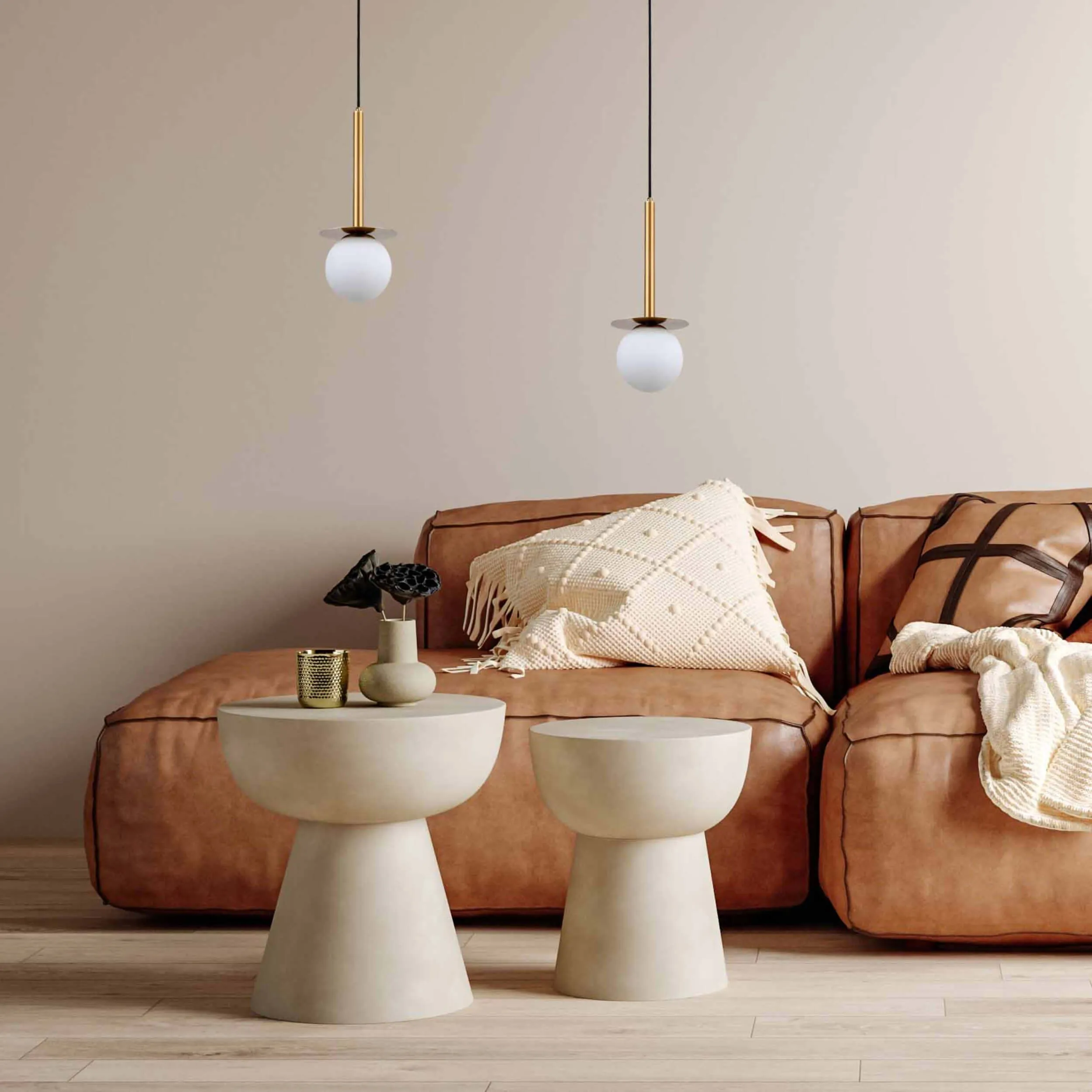 Lampa wisząca Roma 1 złota 1xE14 - obrazek 2