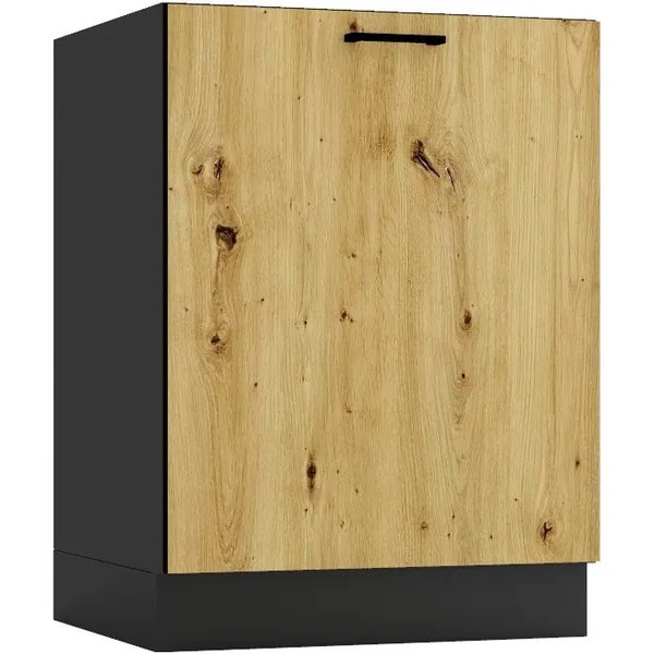 Szafka dolna pod zlew D60ZL ELLEN 03 grafit / dąb artisan
