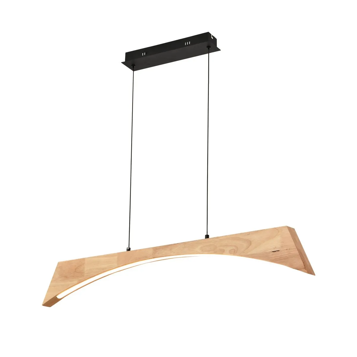Lampa wisząca drewniana Hotaka No.2 120cm 3k ściemnialna z pilota Japandi