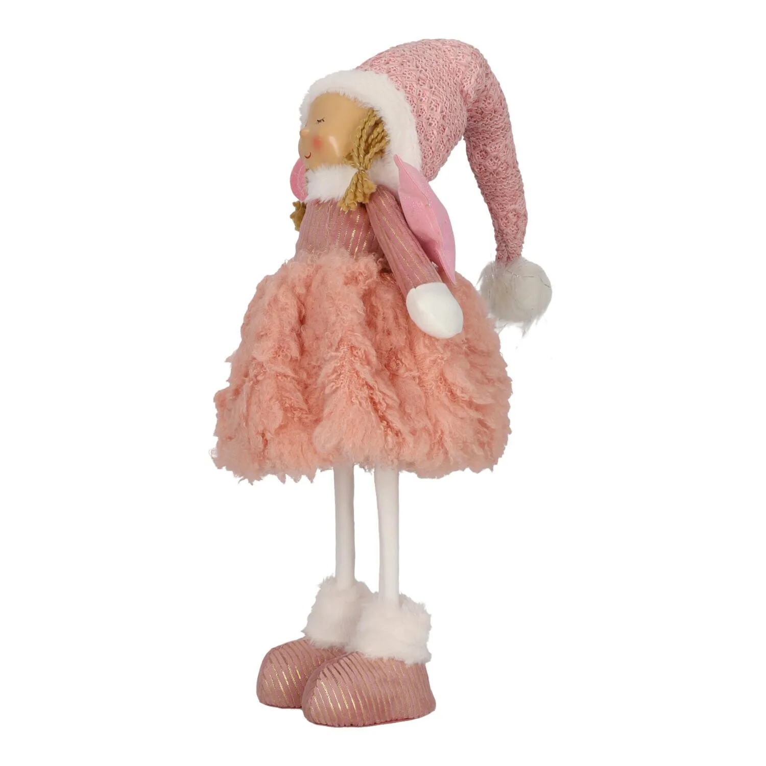Figurka dekoracyjna Aniołek 69cm LED różowy - obrazek 2