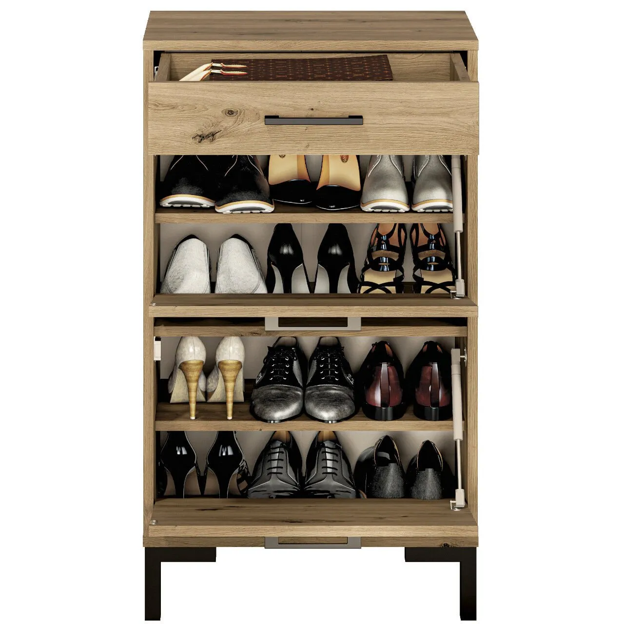 Szafka na buty MEVIA 02 dąb artisan - obrazek 4