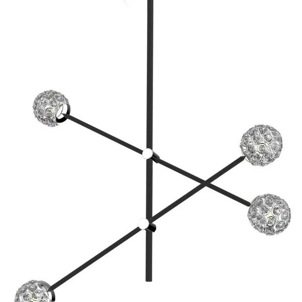 PAKSOS LAMPA WISZĄCA 4XMAX 5W G9 LED CZARNY APETI