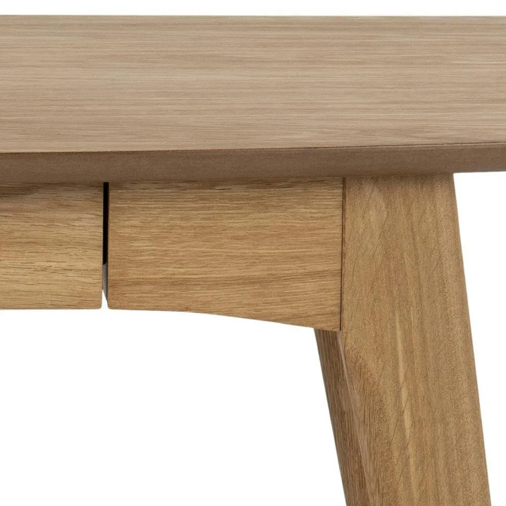 Biurko Actona Woodstock skandynawskie z szufladą dąb naturalny 105 cm - obrazek 9