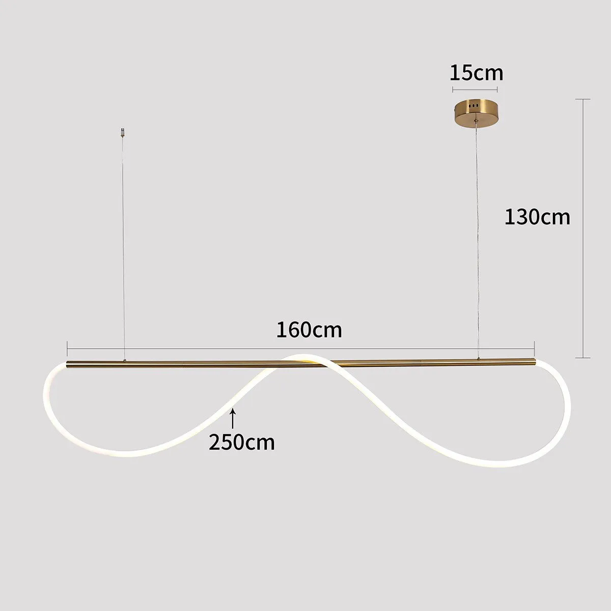 Lampa wisząca Meleca M czarna LED CCT - obrazek 8