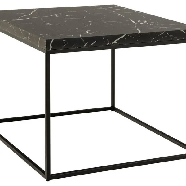 Stolik Barossa 60x60cm czarny marmur