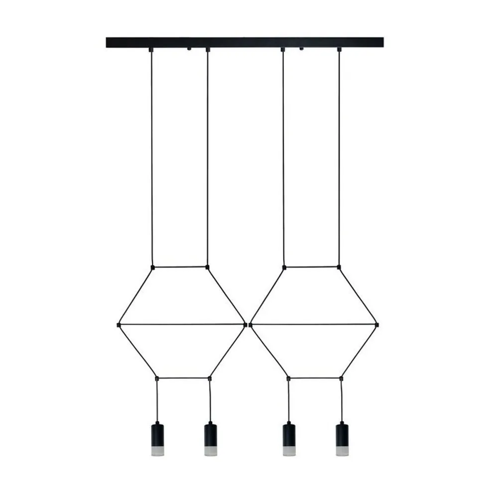 Lampa wisząca LINEA-4 LONG czarna 70 cm - obrazek 2
