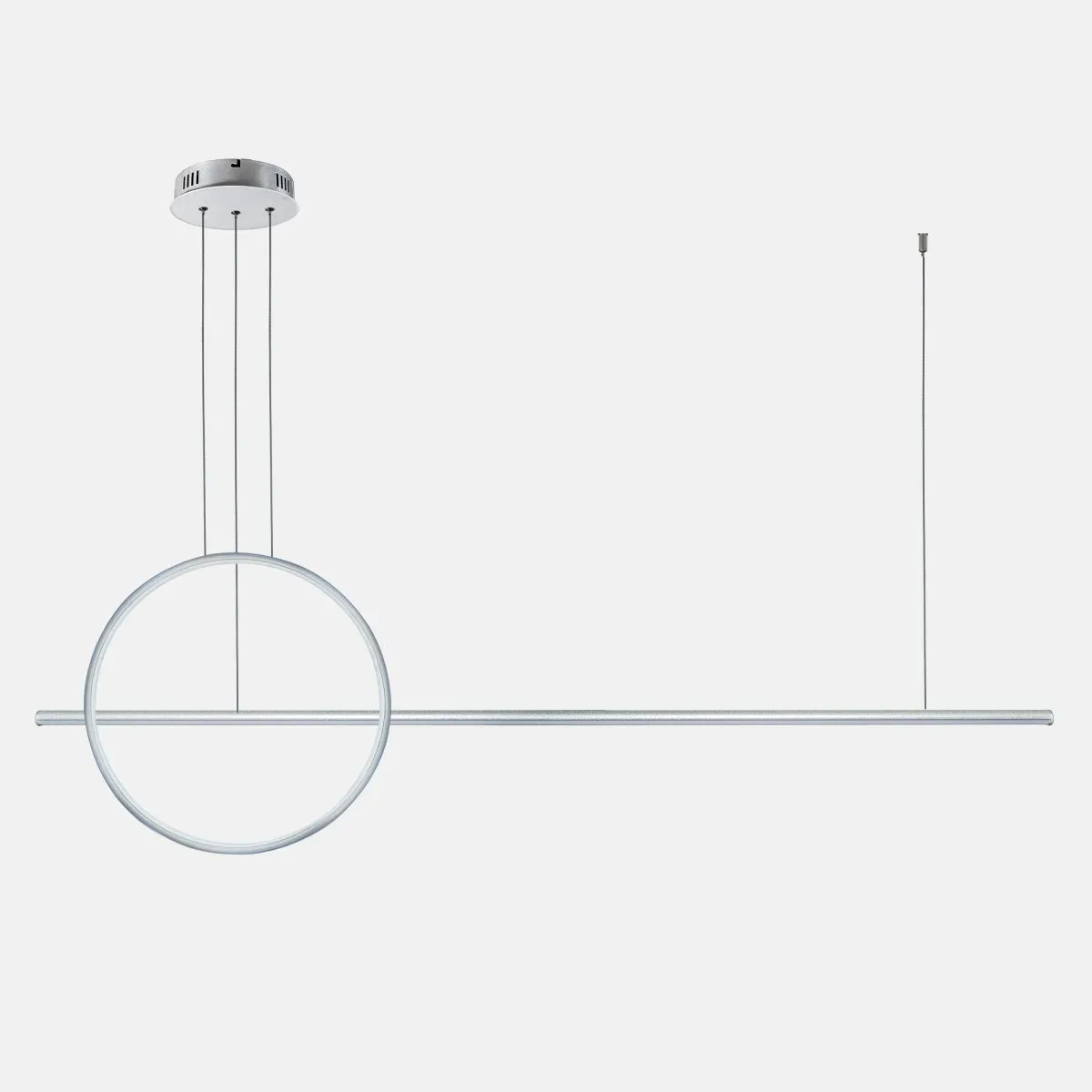 Lampa wisząca Linea No.2 40cm 4k srebrna ściemnialna