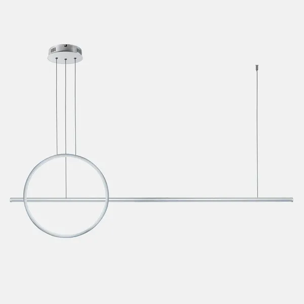 Lampa wisząca Linea No.2 40cm 3k srebrna