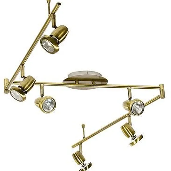 LAMPA LOTOS LISTWA 6x50W GU10 PATYNA