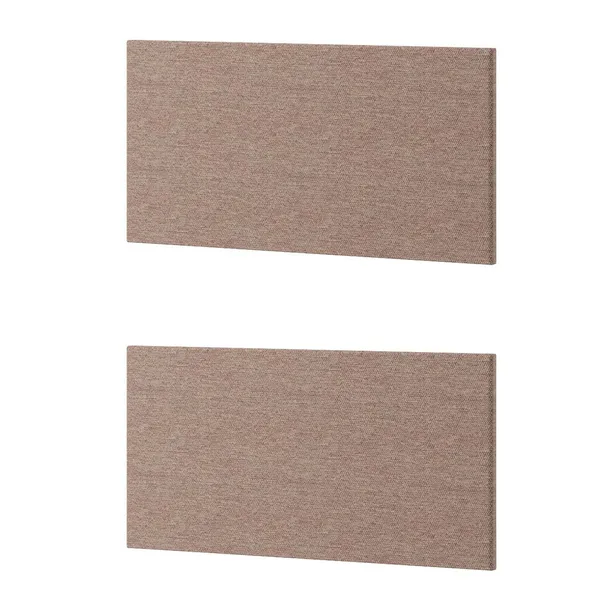 2x Panel tapicerowany brązowy GEMMA 13 WOOW WO14